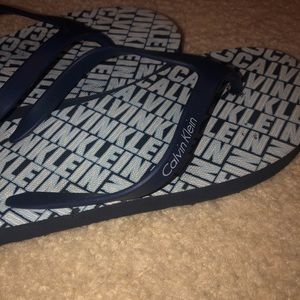 Calvin Klein flip flops